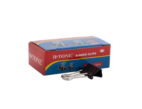 Біндери 15 мм, 12 шт, чорні H-Tone (JJ40316-15)